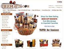 Tablet Screenshot of beergifts.com